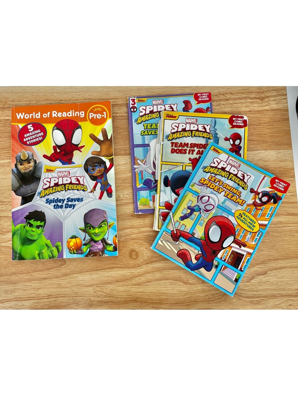 Kids Books Spidey Reader Bundle - 4 Books